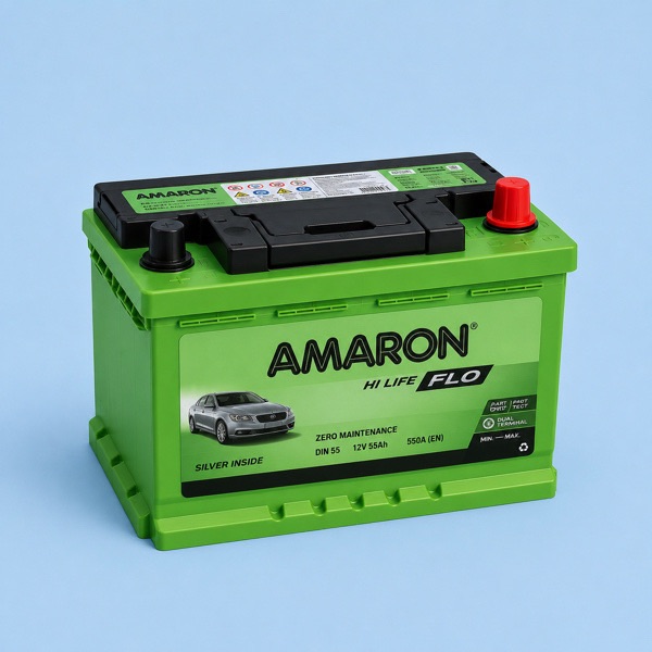 تبديل بطارية Amaron الهندية الأصلية عند المنزل في الكويت.